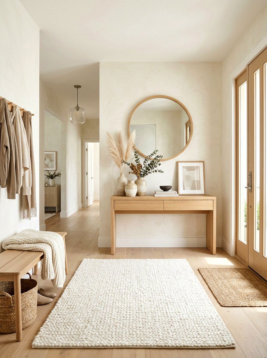 Neutral Entryway Textures - 30 classic entryway ideas