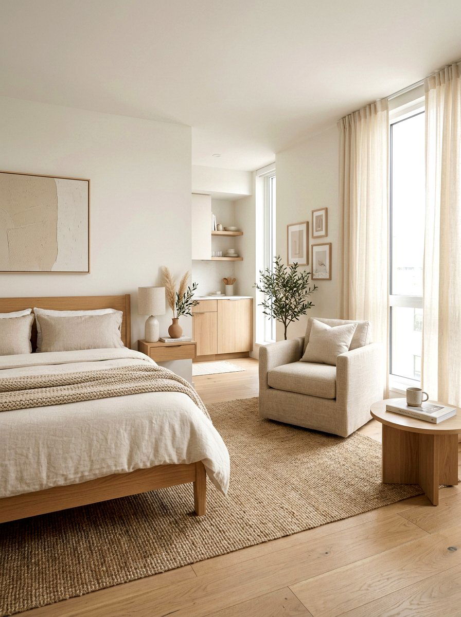 Neutral Interior Decor - 30 studio apartment ideas
