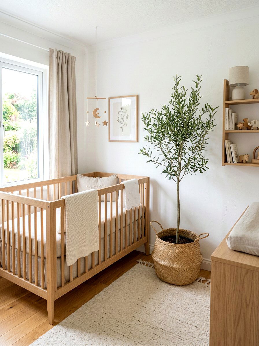 Neutral Linen Bedding - 30 English nursery decor ideas