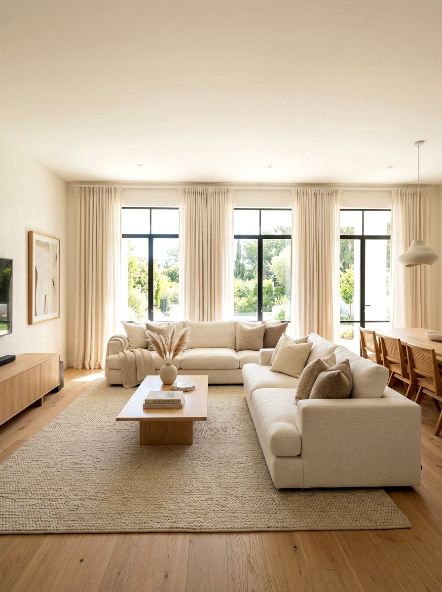 Neutral Linen Decor - 30 old money lounge ideas