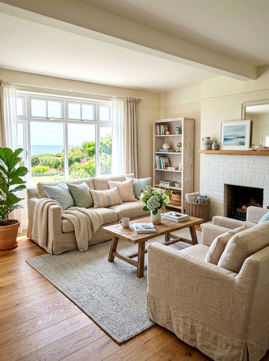 Neutral Linen Slipcovers - 30 cottage home decor ideas