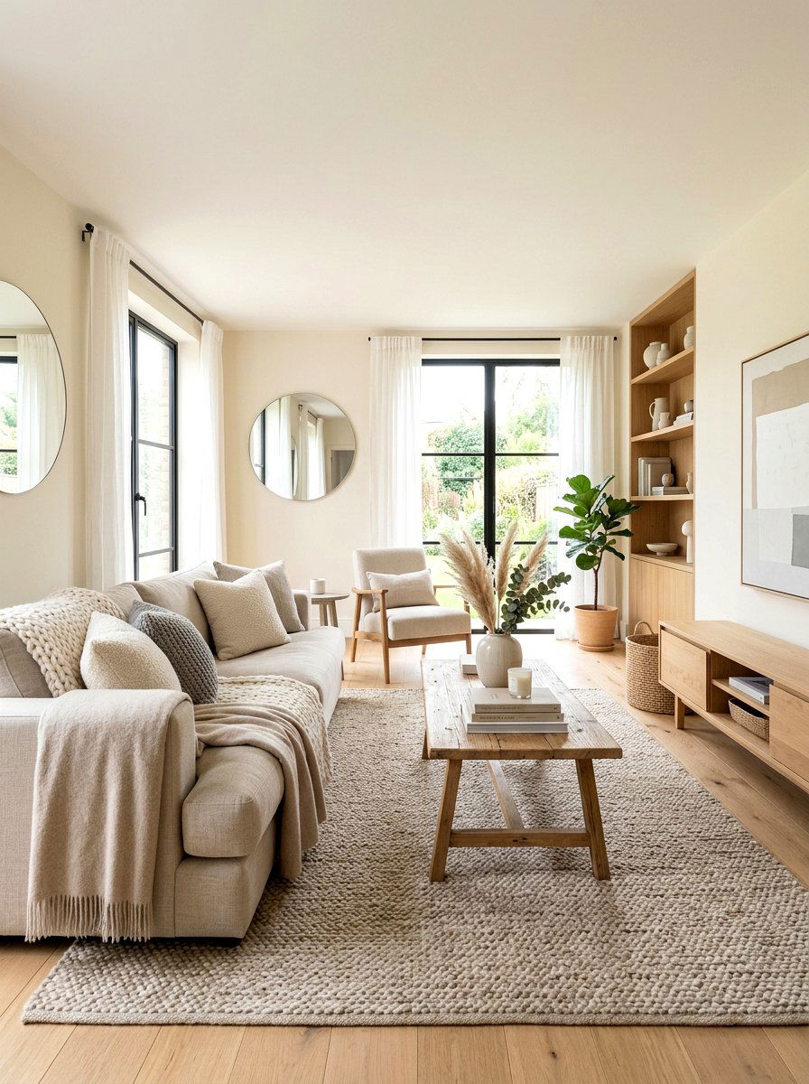 Neutral Living Room - 30 rustic living room ideas