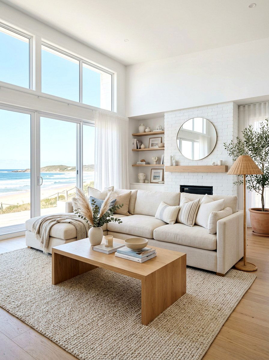 Neutral Living Room - 30 camera ready home styling ideas
