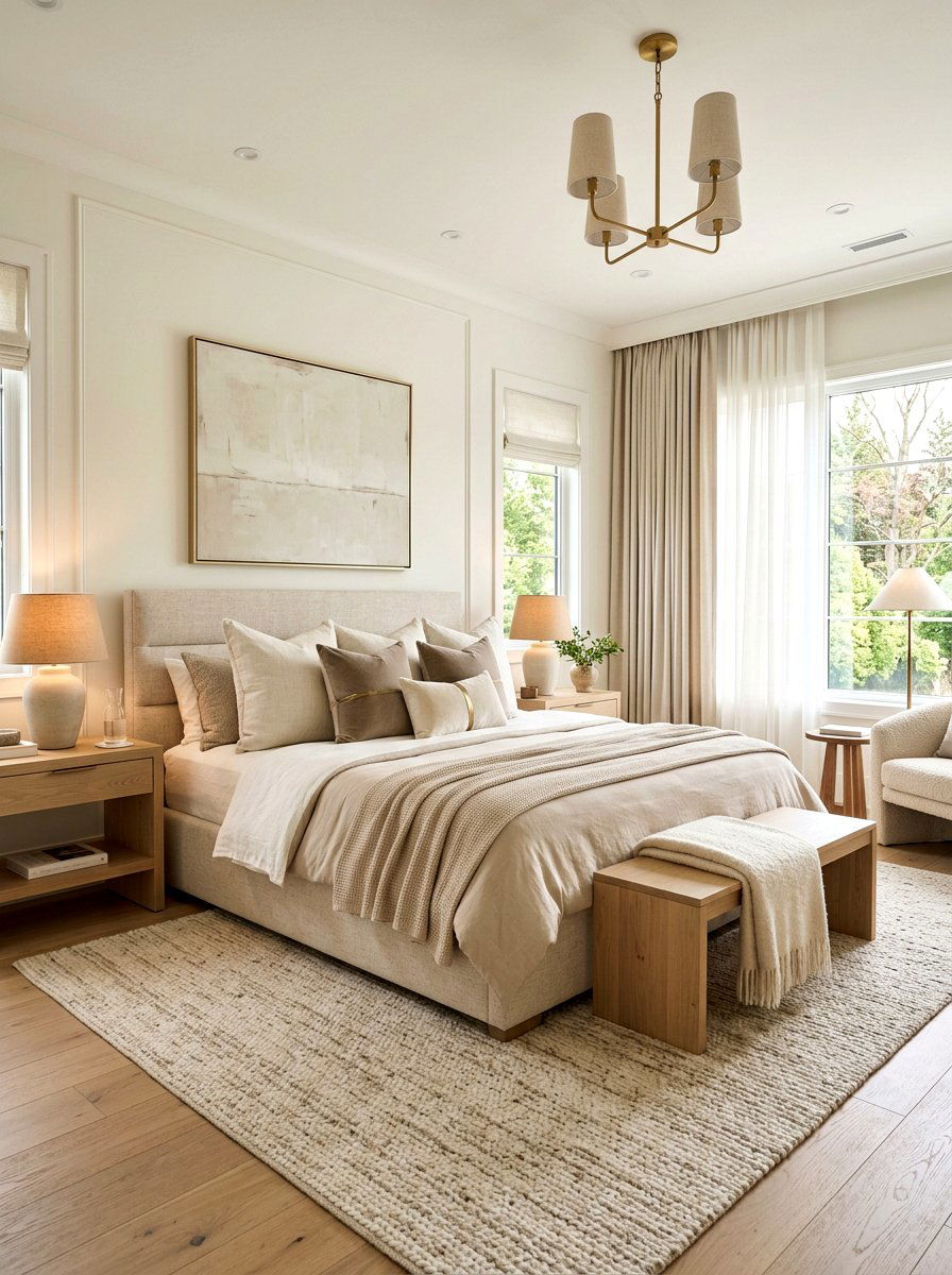 Neutral Luxury Bedroom - 30 luxury bedroom ideas