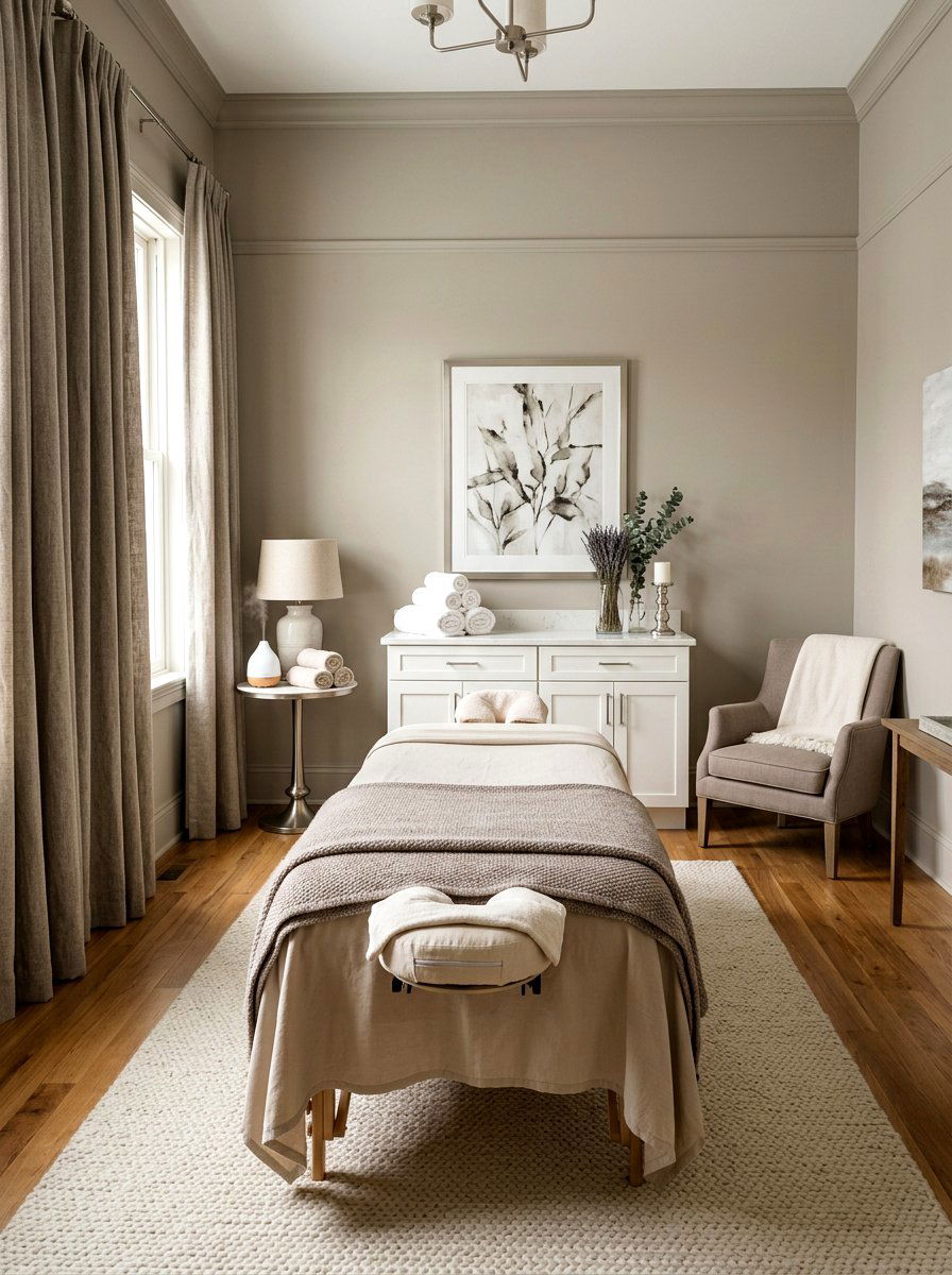 Neutral Massage Room - 30 massage room ideas