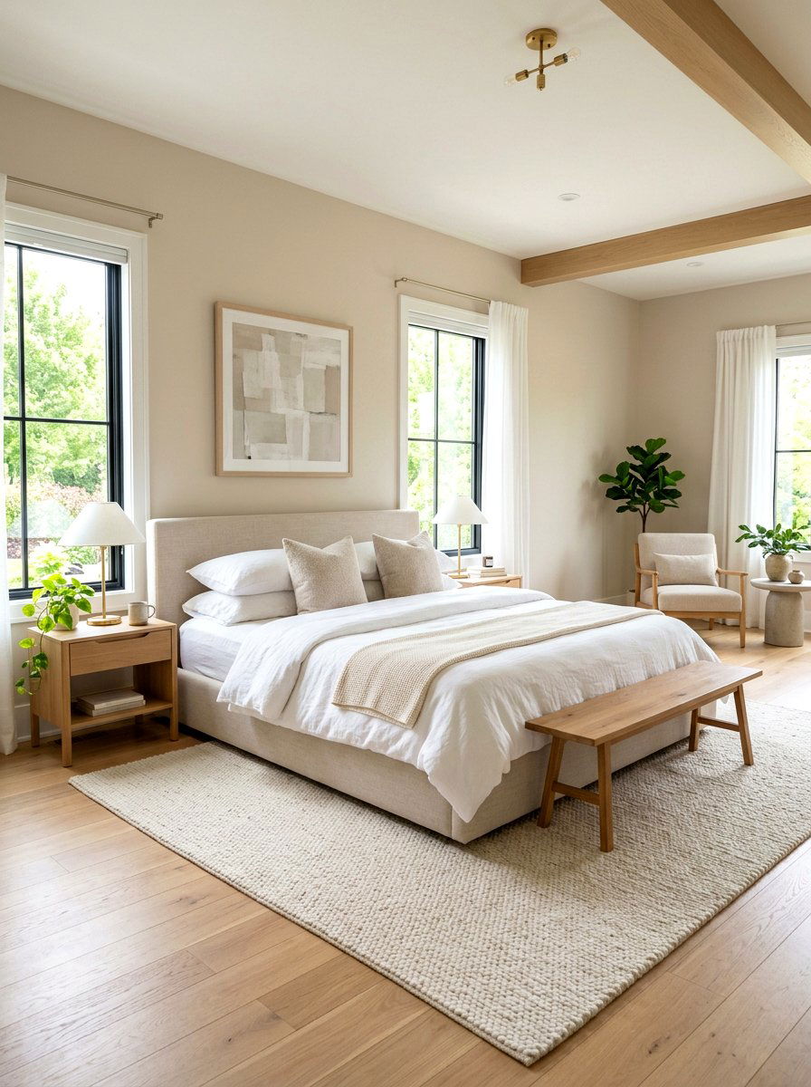 Neutral Master Bedroom - 30 quiet luxury master bedroom ideas