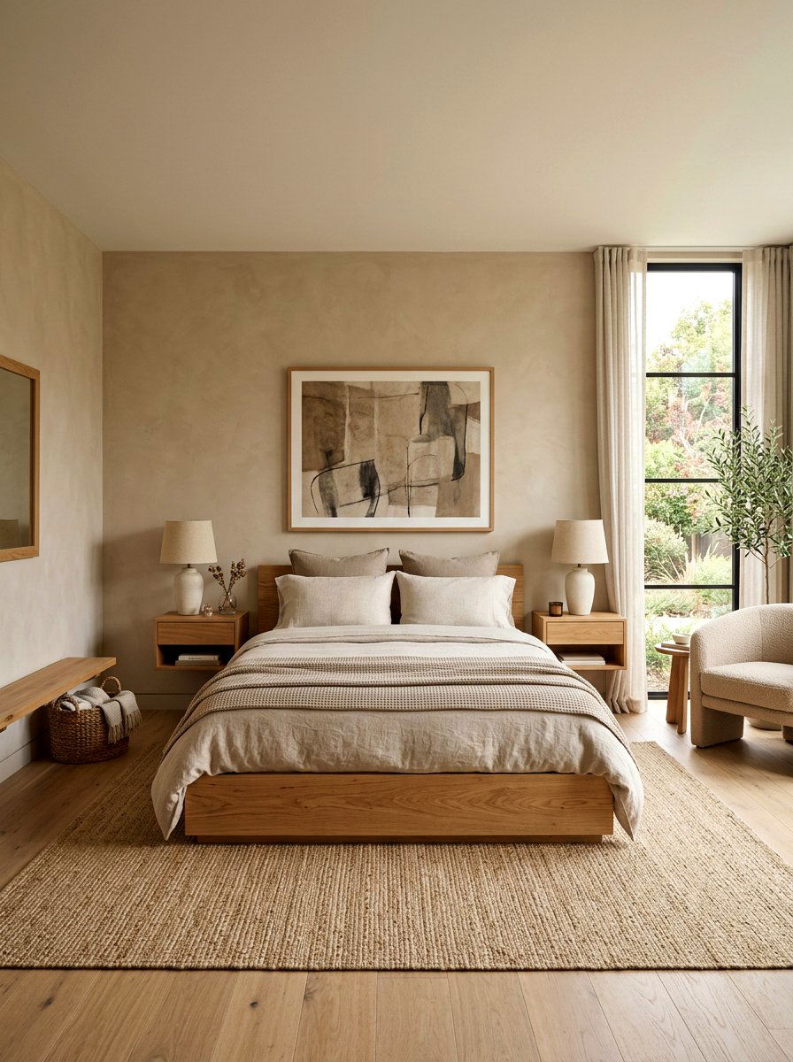Neutral Minimalist Guest Suite - 30 cozy guest suite ideas