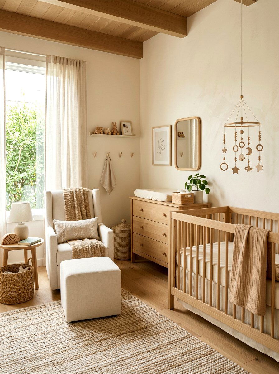 Neutral Nursery - 30 minimalist nursery ideas