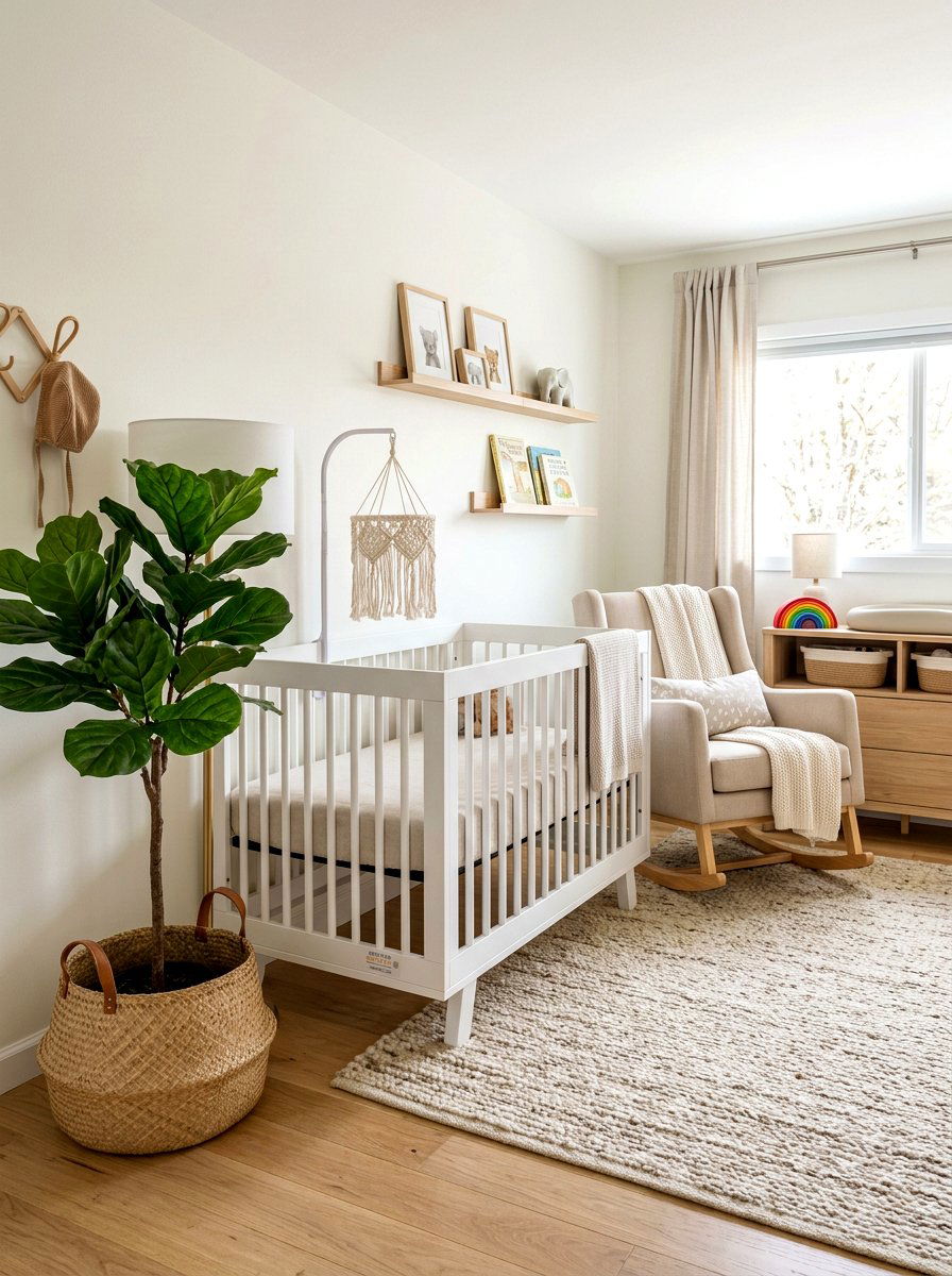 Neutral Nursery Fiddle Leaf Fig - 30 fiddle leaf fig decor ideas