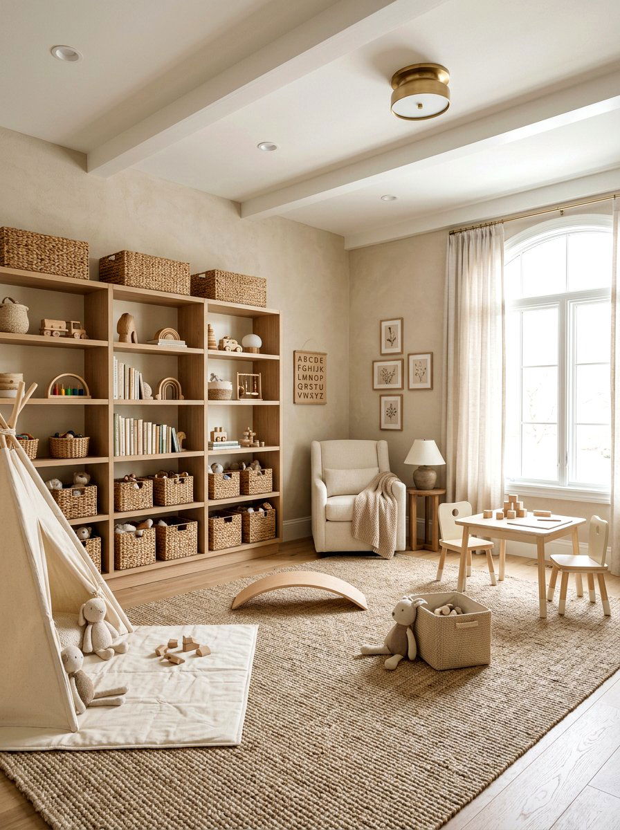 Neutral Playroom Decor - 30 attic playroom ideas