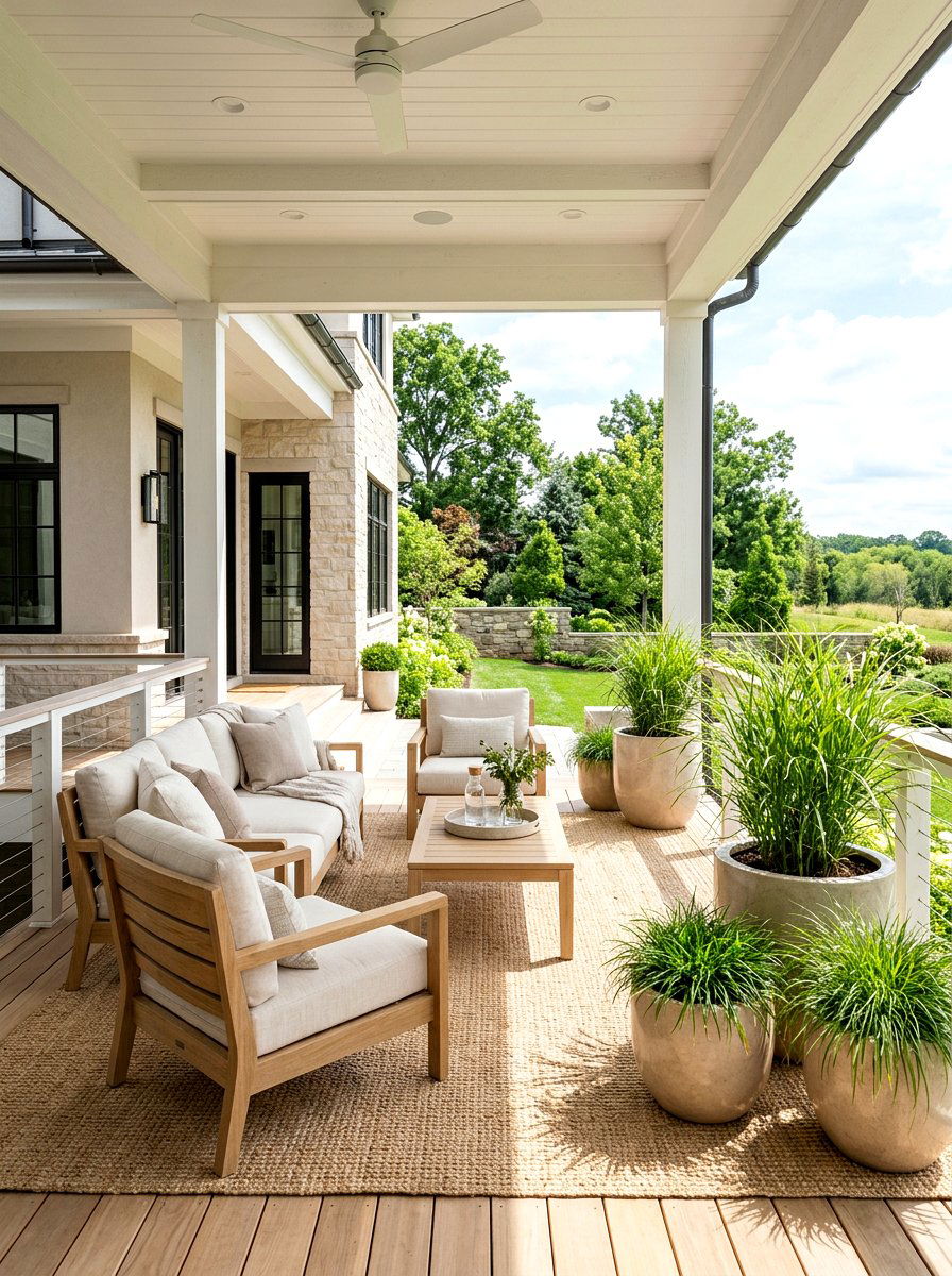 Neutral Porch Aesthetic - 30 July porch ideas aesthetic