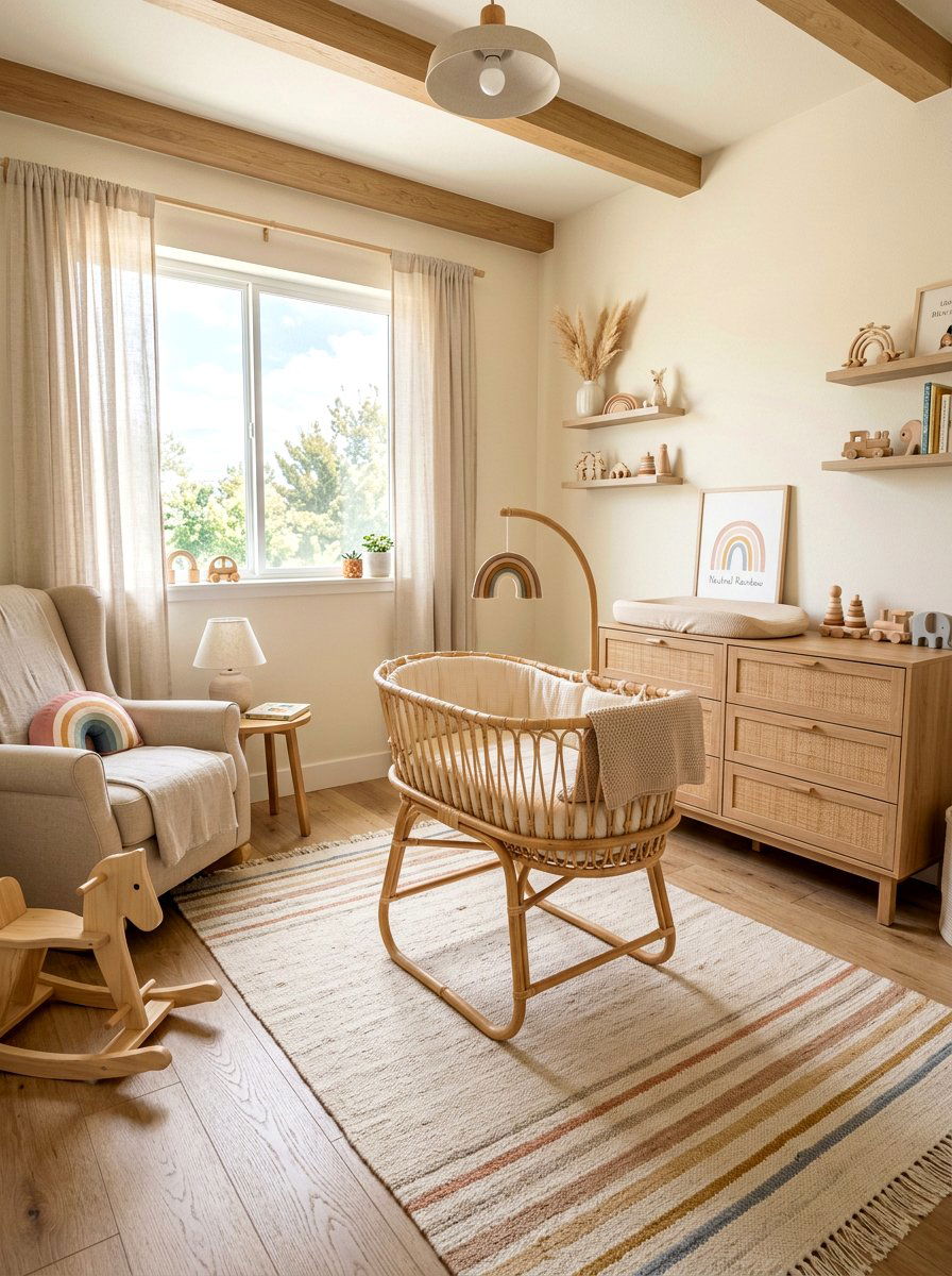 Neutral Rainbow Nursery - 30 rainbow nursery ideas