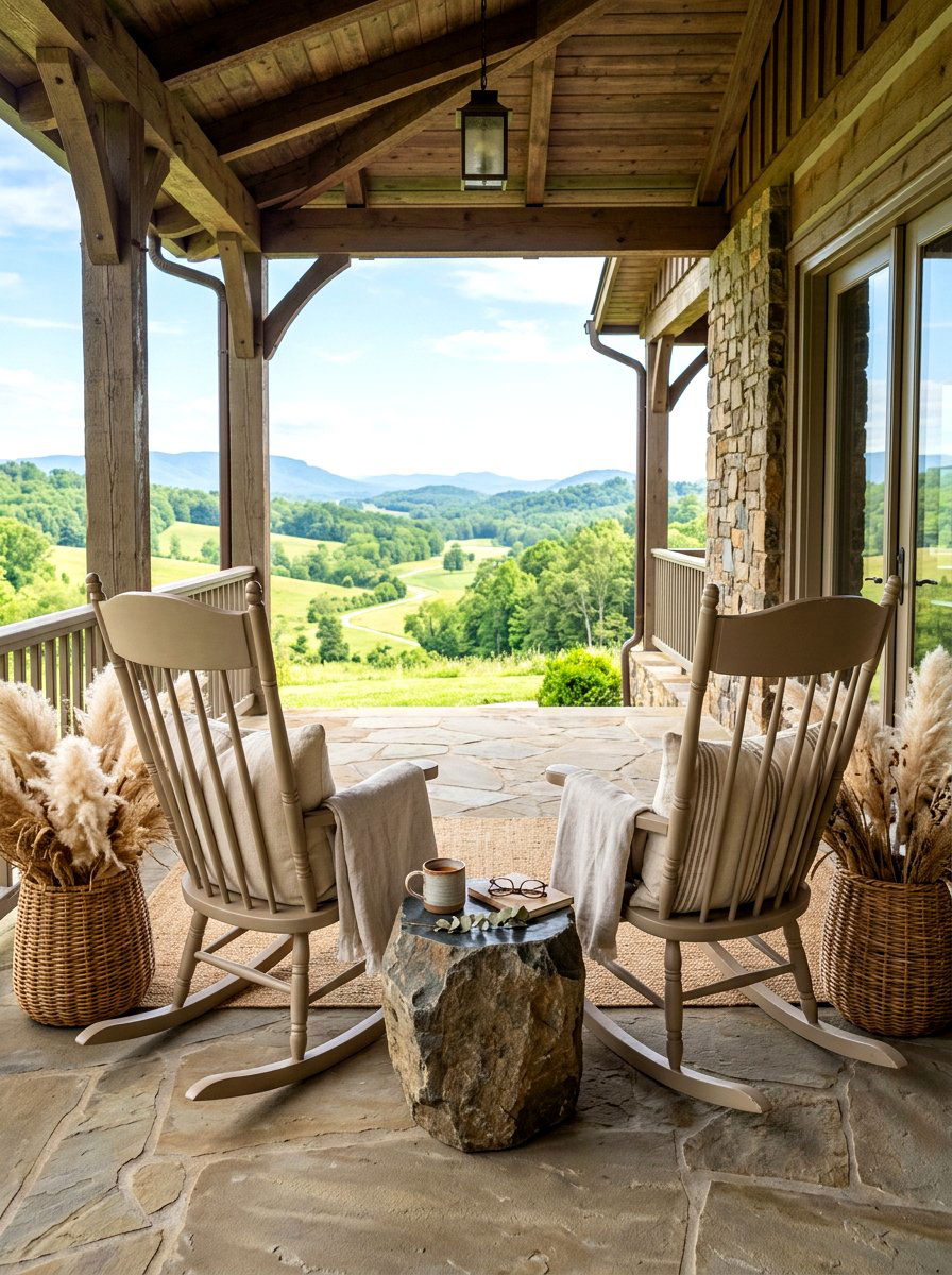 Neutral Rocking Chair Porch - 30 rocking chair porch styling ideas