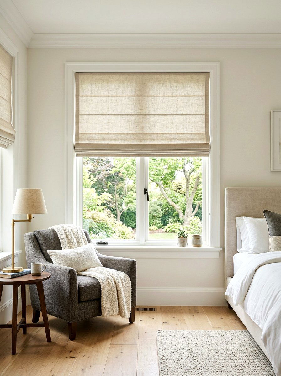 Neutral Roman Shades - 30 childhood bedroom revival ideas