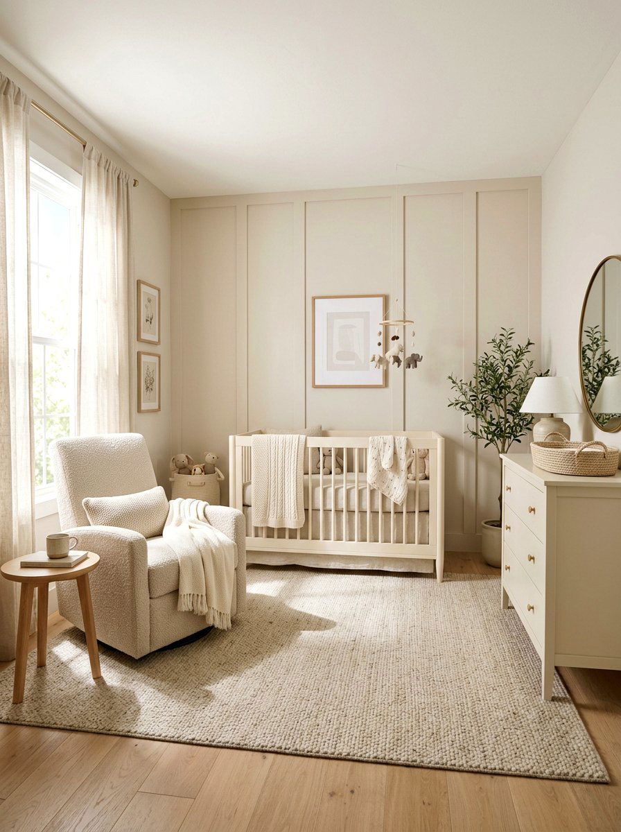 Neutral Tonal Nursery - 30 quiet luxury nursery ideas