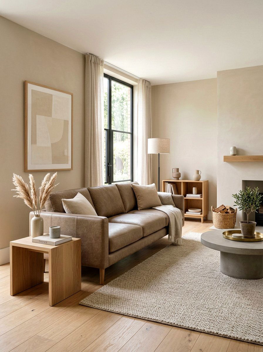 Neutral Tone Minimalist Living Room - 30 minimalist living room ideas