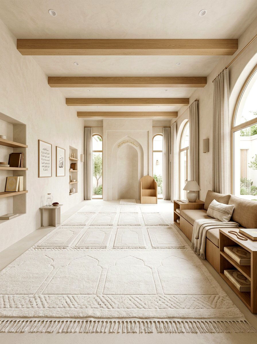 Neutral Toned Prayer Room - 30 prayer corner ideas