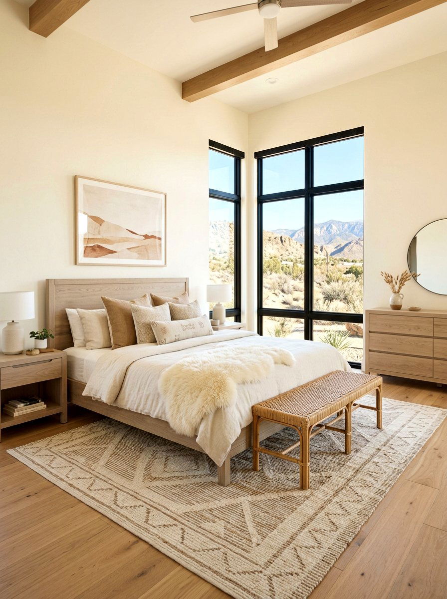 Neutral Toned Western Bedroom - 30 western bedroom ideas