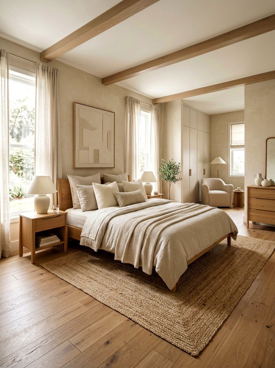 Neutral Townhouse Bedroom - 30 townhouse style bedroom ideas
