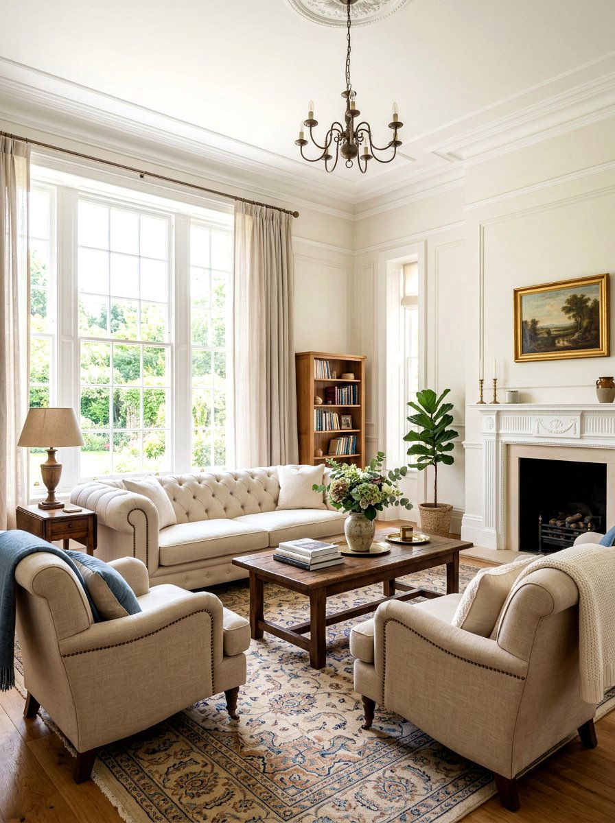 Neutral Traditional Living Room - 30 collected traditional living room ideas