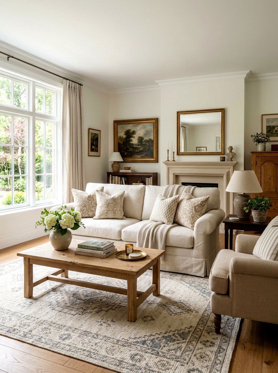 Neutral Traditional Living Room - 30 updated traditional living room ideas