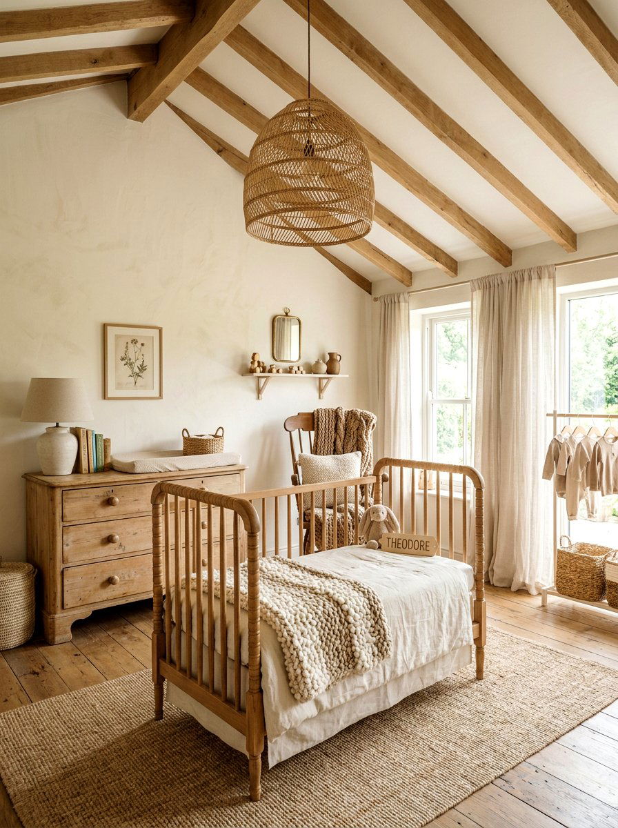 Neutral Vintage Nursery - 30 vintage baby room ideas