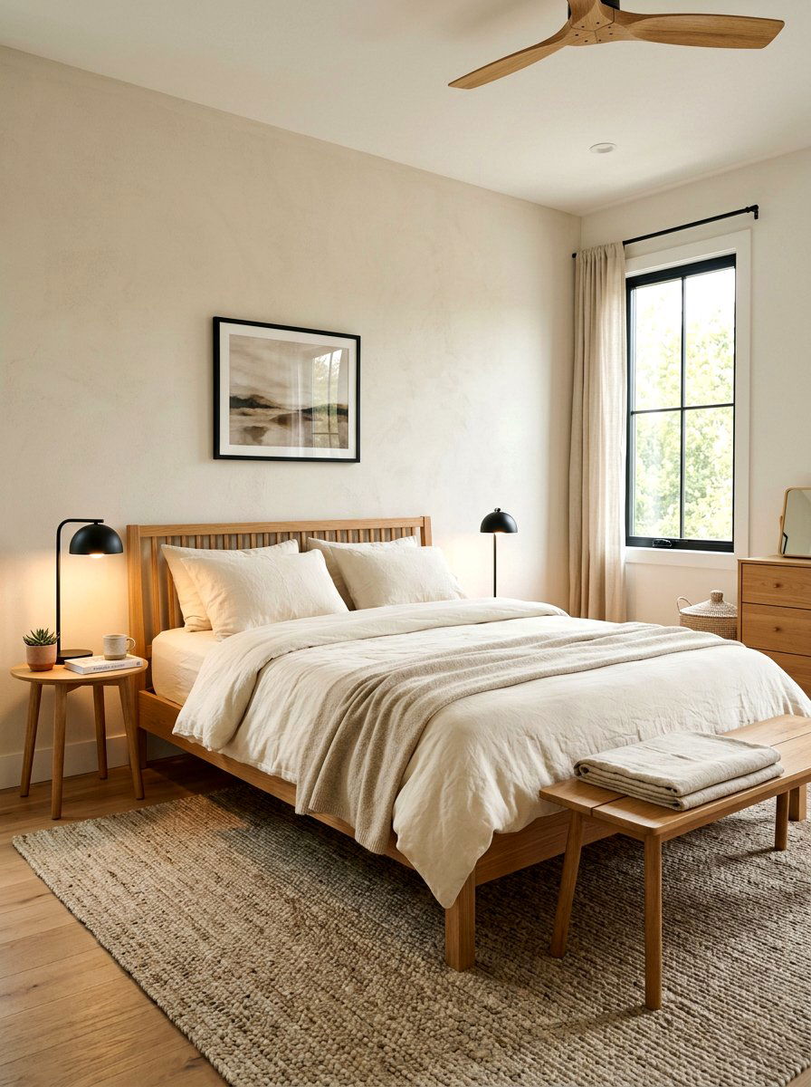 Neutral bedroom - 30 calm minimal decor ideas