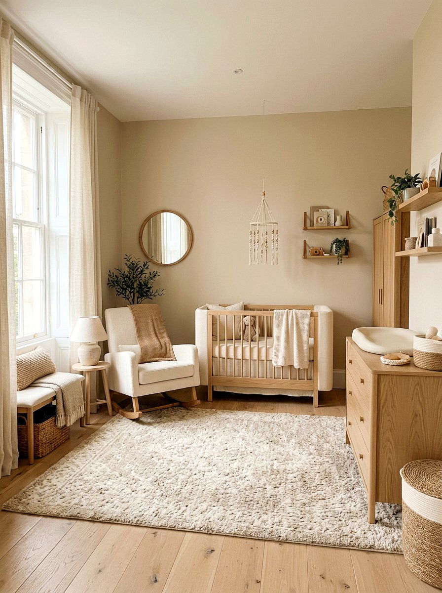Neutral beige nursery - 30 soft traditional nursery ideas