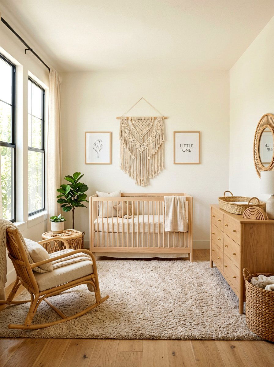 Neutral boho nursery - 30 boho nursery ideas