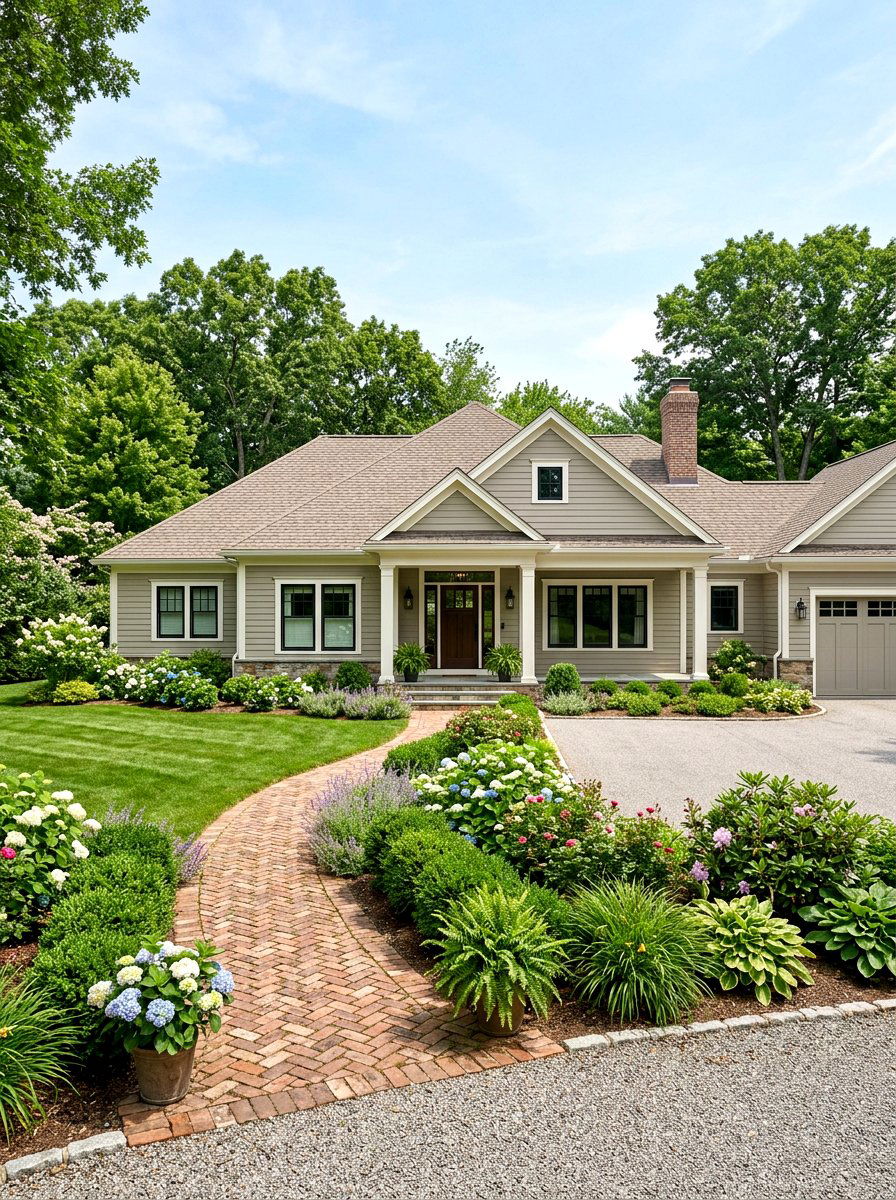Neutral color ranch house - 30 ranch house exterior ideas
