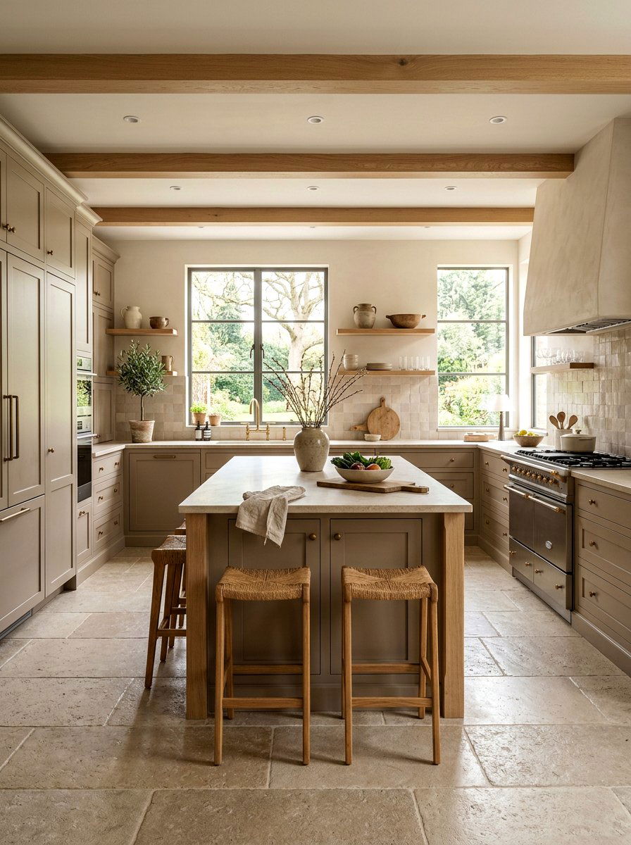 Neutral earthy kitchen palette - 30 wabi sabi kitchen ideas