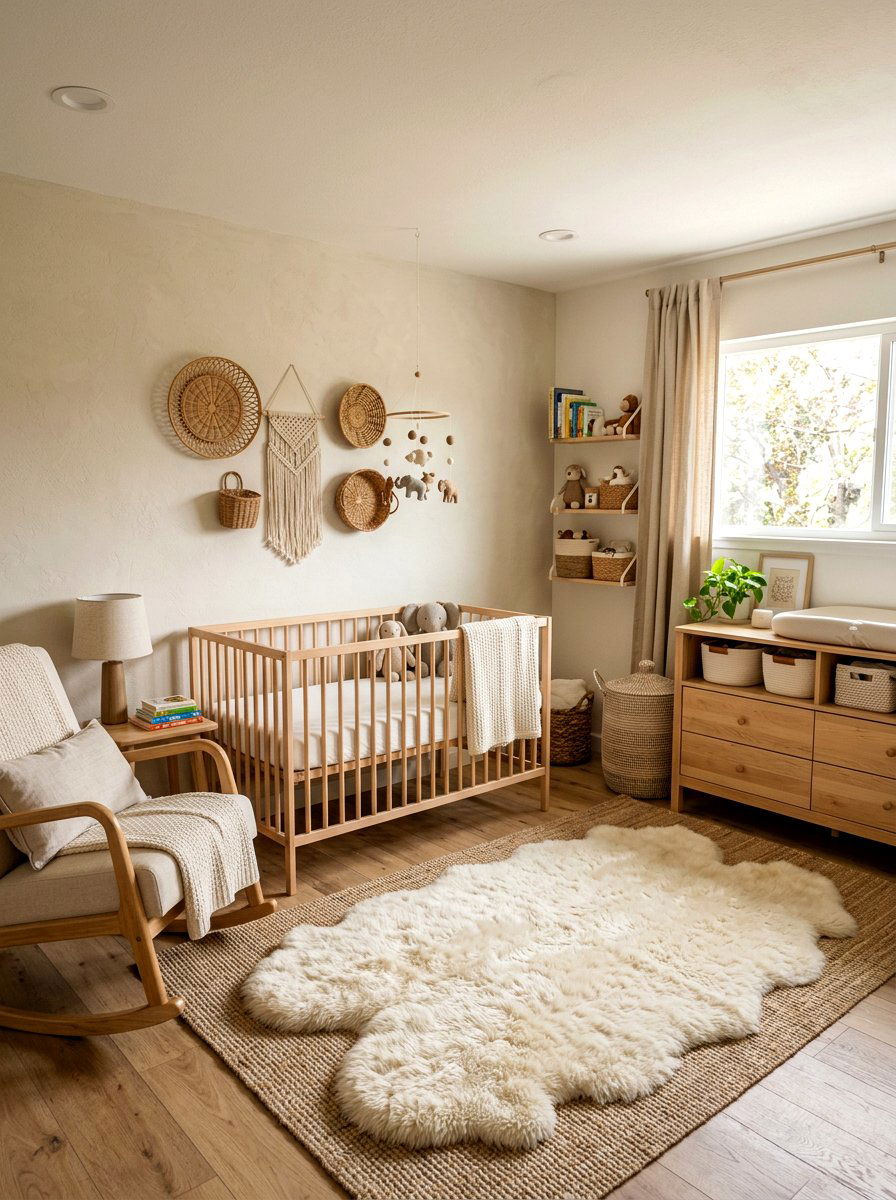 Neutral nursery theme - 30 earthy home decor ideas