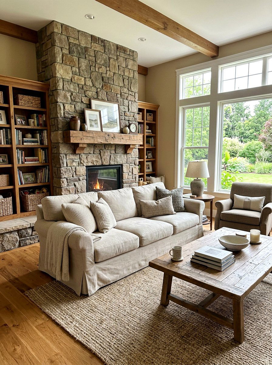Neutral slipcovered skirted sofa - 30 skirted sofa ideas