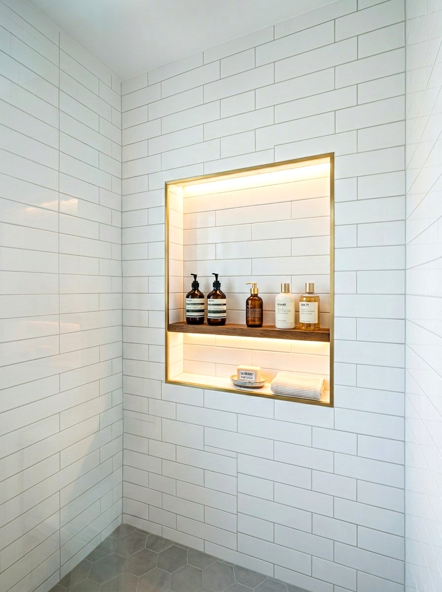 Niche Wall Storage - 30 steam shower ideas