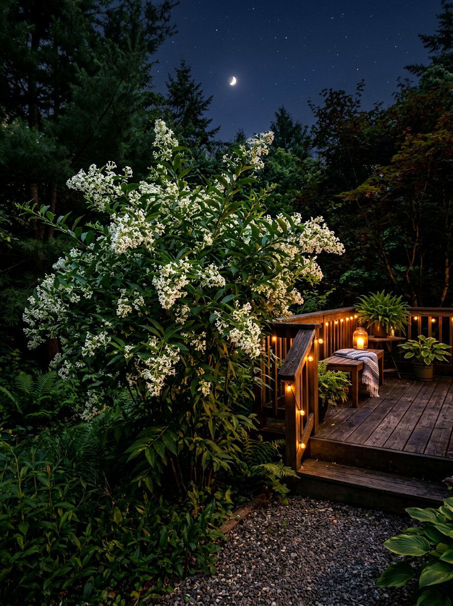 Night Blooming Jasmine - 30 moon garden backyard ideas
