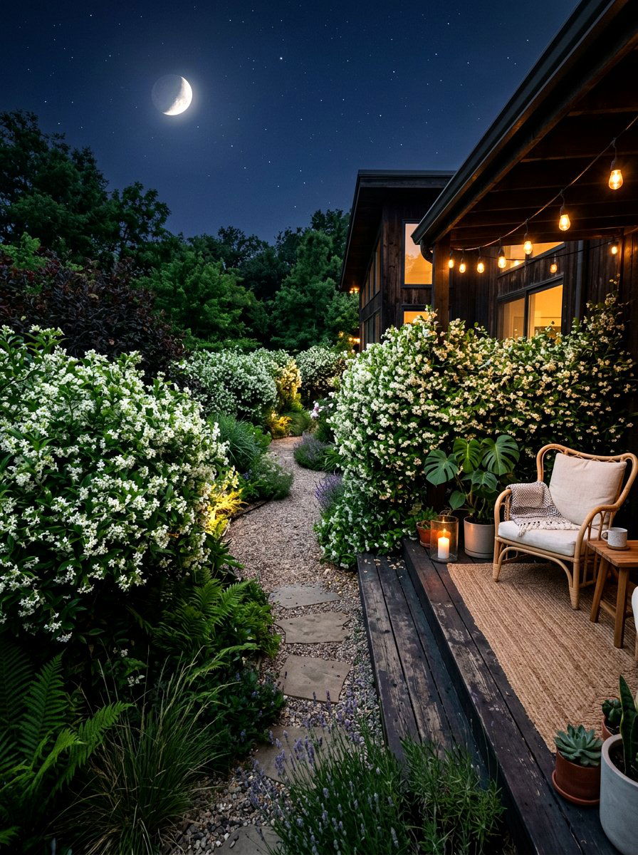 Night Blooming Jasmine Moonlight Garden - 30 moonlight garden ideas
