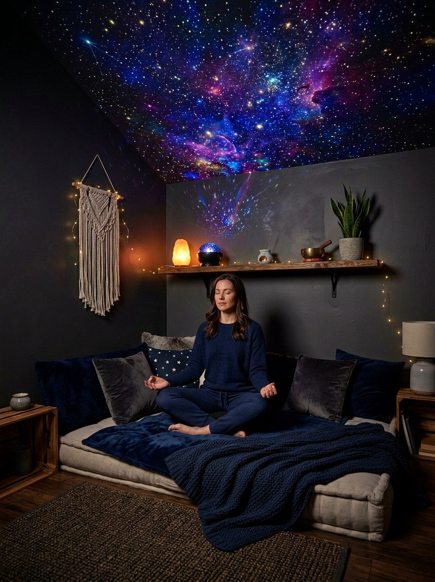 Night Meditation Nook - 30 meditation nook ideas