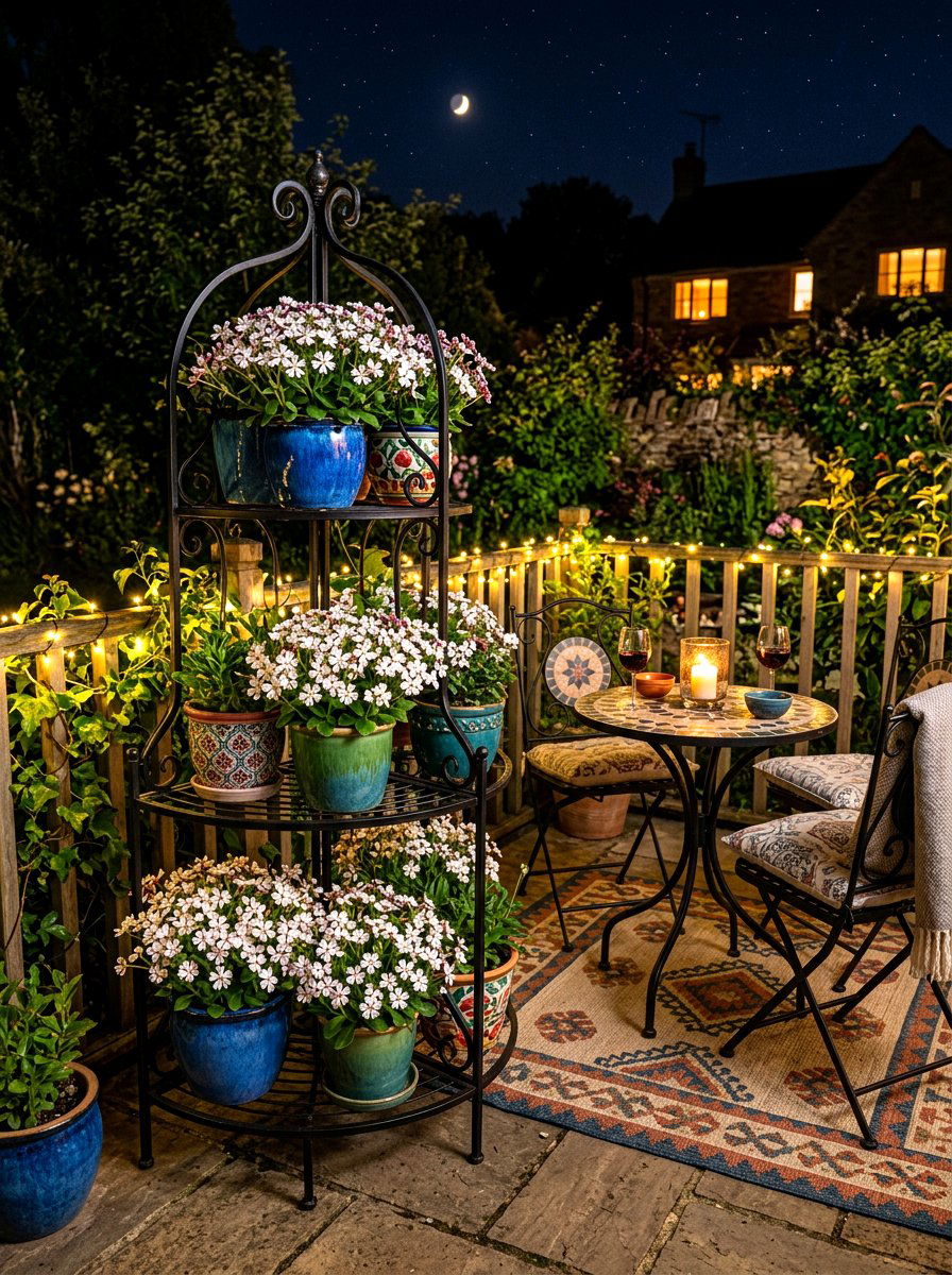 Night Phlox Patio Pots - 30 evening fragrance garden ideas