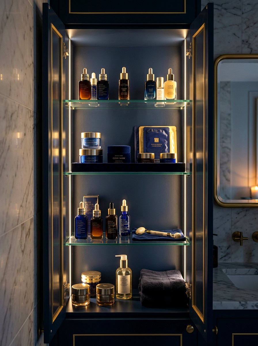 Nighttime Skincare Cabinet Layout - 30 medicine cabinet organization ideas