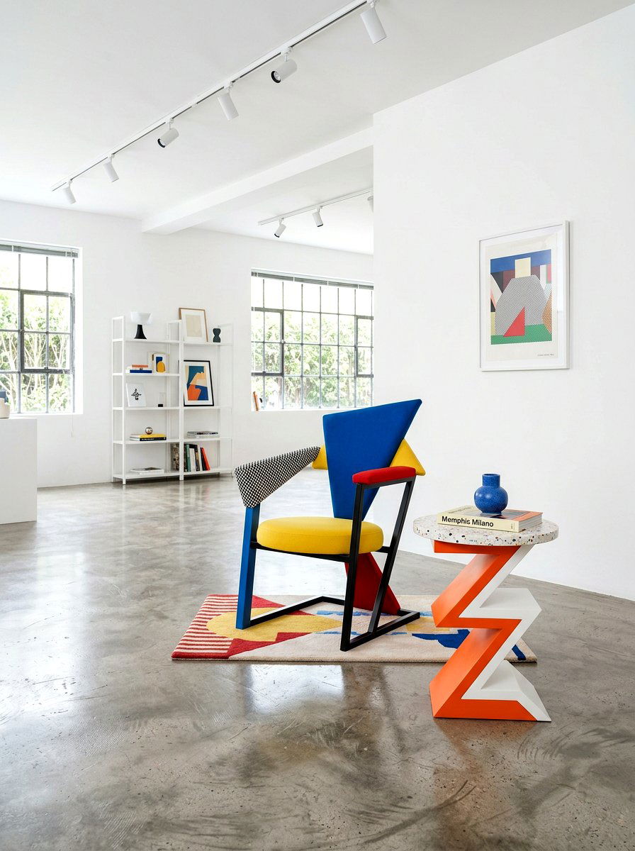 Nineties Memphis furniture - 30 nineties decor revival ideas