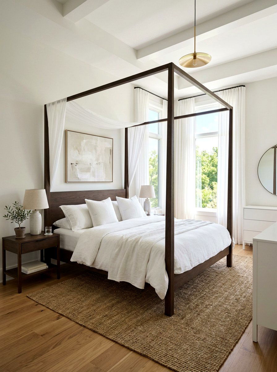 Nineties four poster bed - 30 nineties decor revival ideas