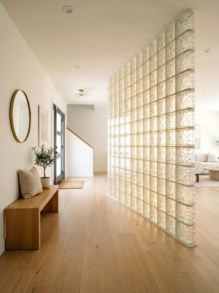 Nineties glass block wall - 30 nineties decor revival ideas