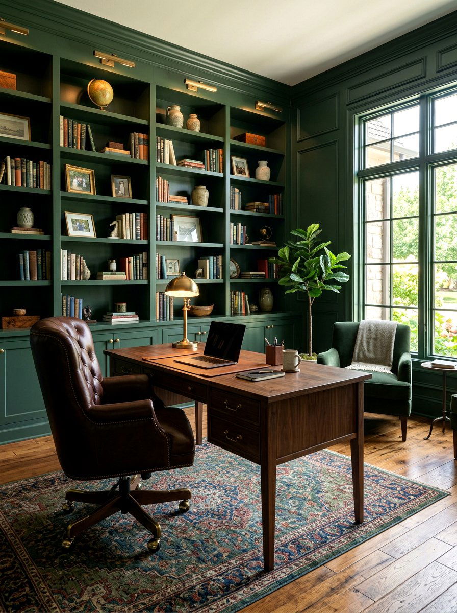 Nineties hunter green - 30 nineties decor revival ideas