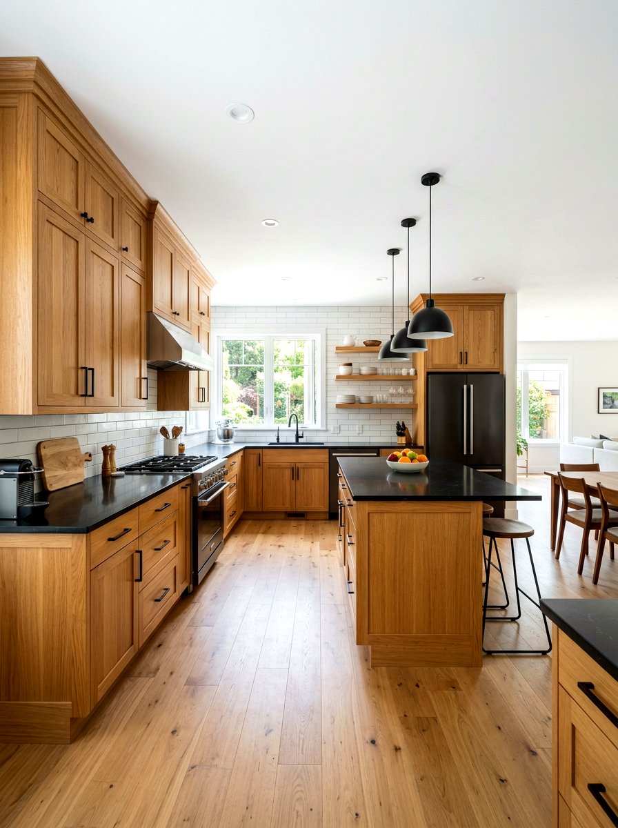 Nineties oak kitchen cabinet - 30 nineties decor revival ideas