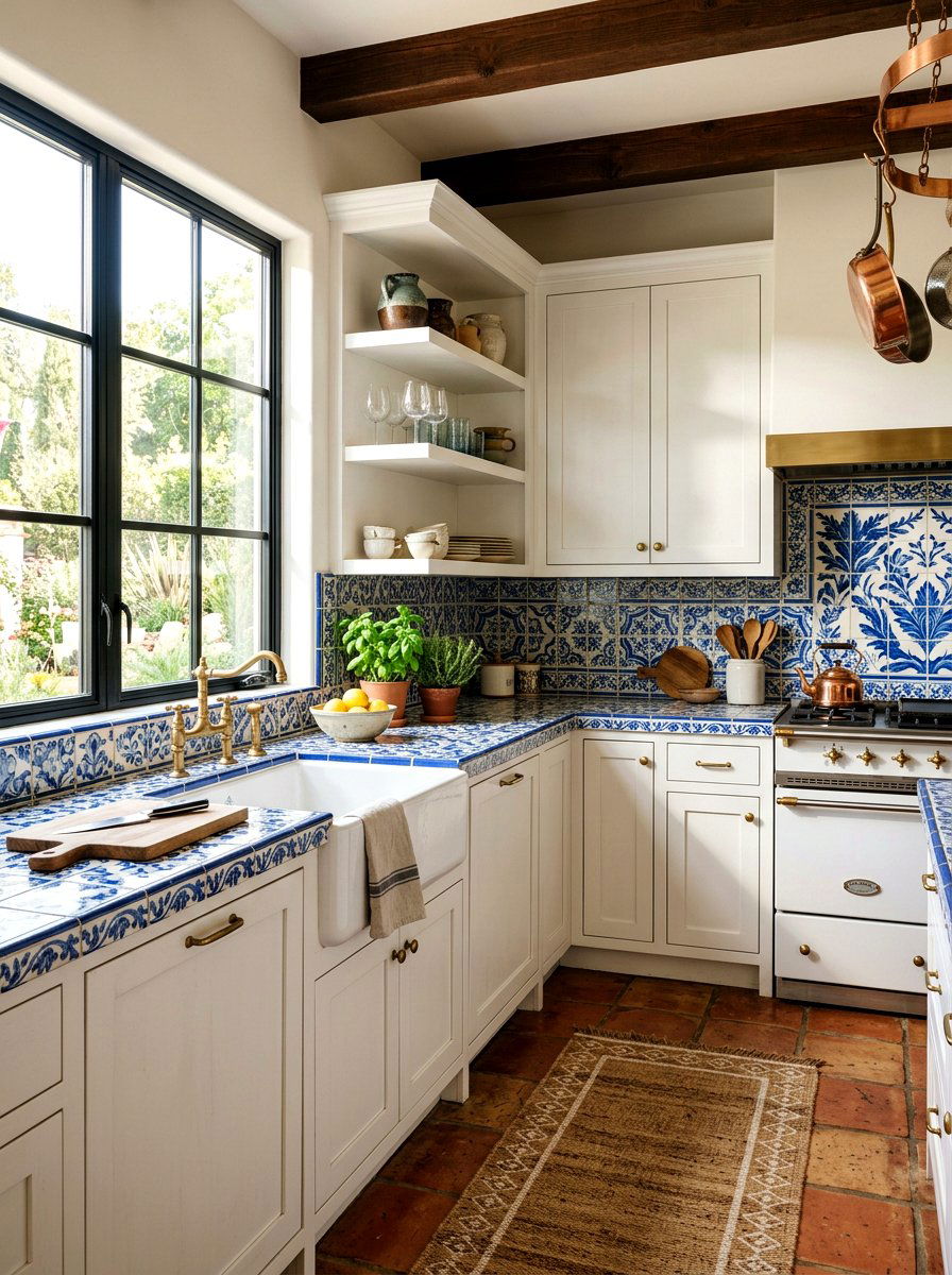 Nineties tile countertop - 30 nineties decor revival ideas