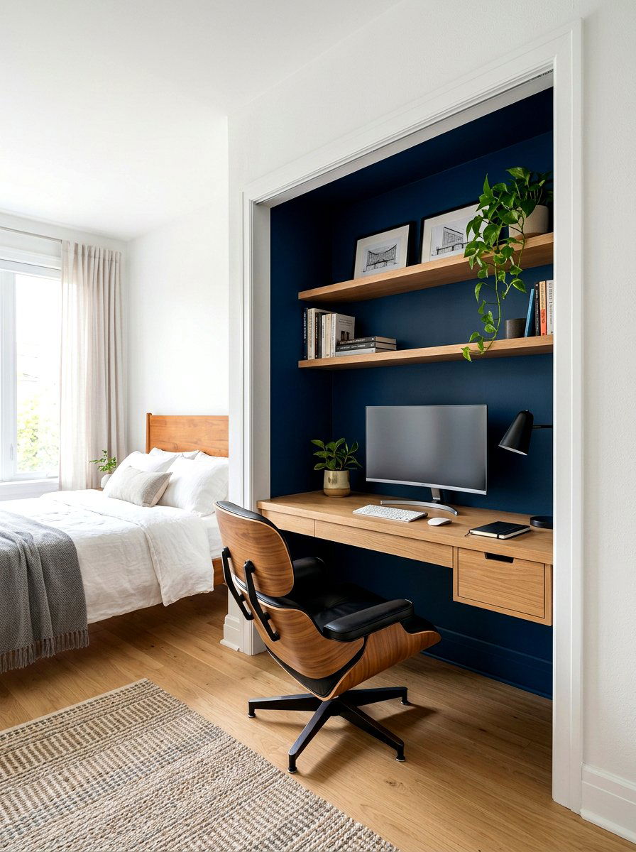 No Door Closet Office - 30 cloffice ideas
