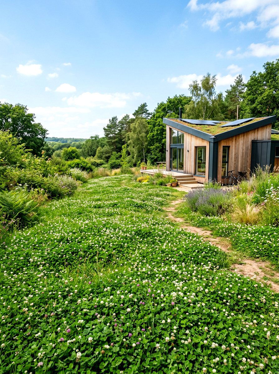 No Mow Clover Lawn - 30 clover front lawn ideas