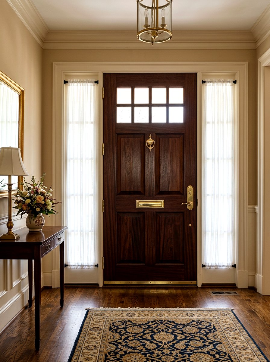 No Screw Sidelight Rod - 30 no drill curtain ideas