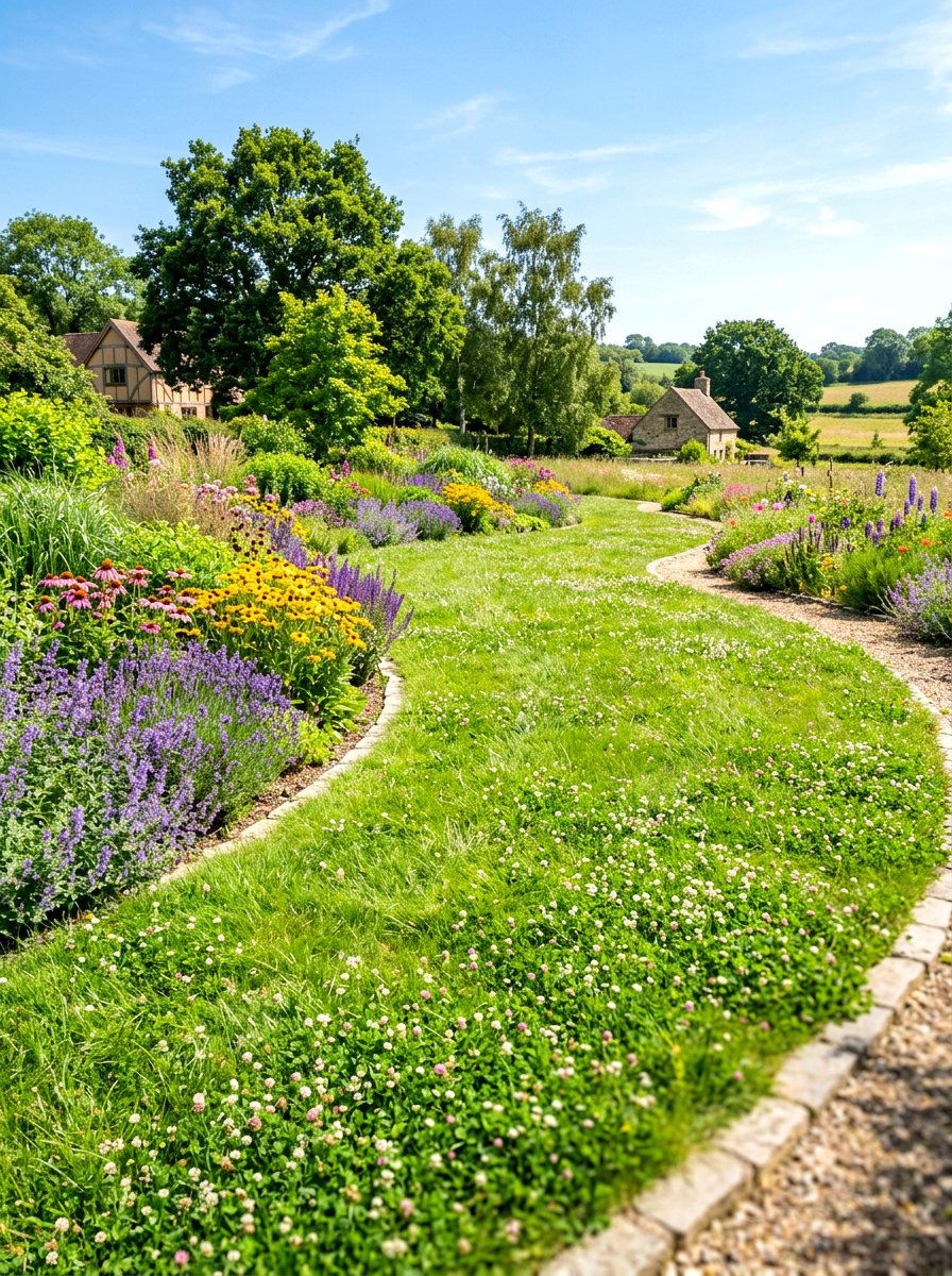 No mow lawn - 30 bird friendly backyard landscaping ideas
