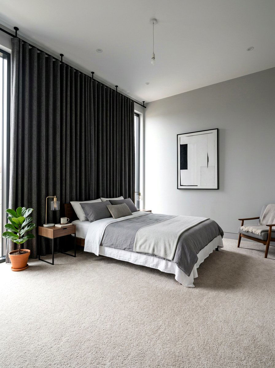 Noise cancelling curtains - 30 calm sensory bedroom decor ideas